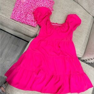 SHEIN bundle of 2 Vibrant Pink Casual Dresses woman’s - great for Valentines Day